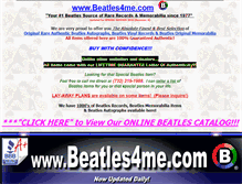 Tablet Screenshot of beatles4me.com